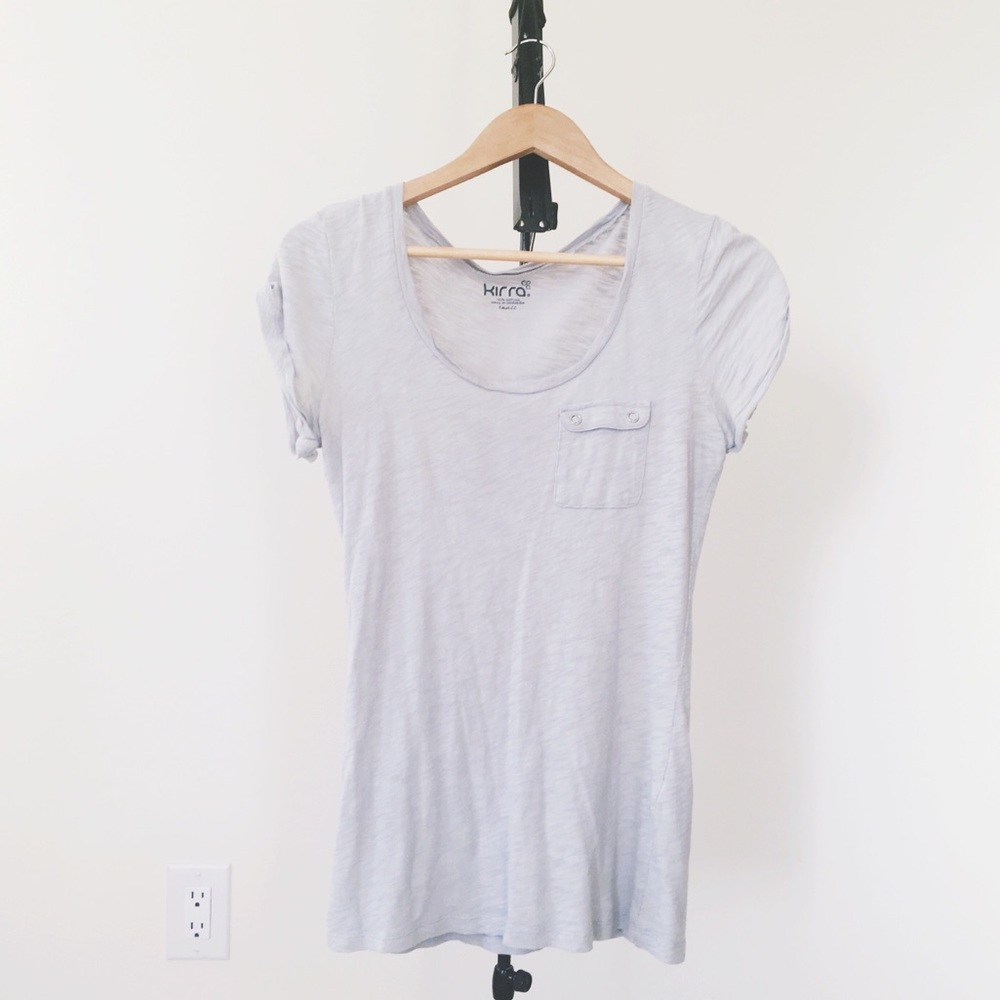 Slouchy Everyday Tee with Rolled Up Sleeves