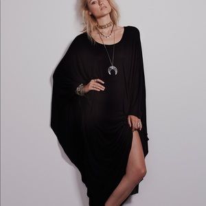 Free People Luna Wing black cutout maxi dress