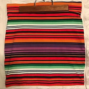 Forever 21 Bodycon Striped Mini Skirt