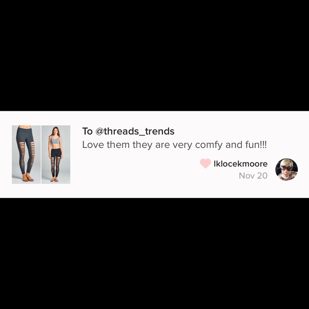  Ladder Cut Out Jersey Leggings - Picture 8 of 8