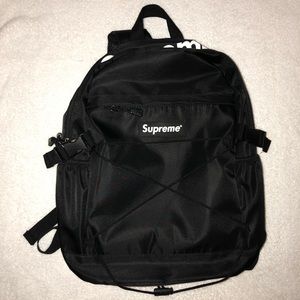 Supreme Black Backpack
