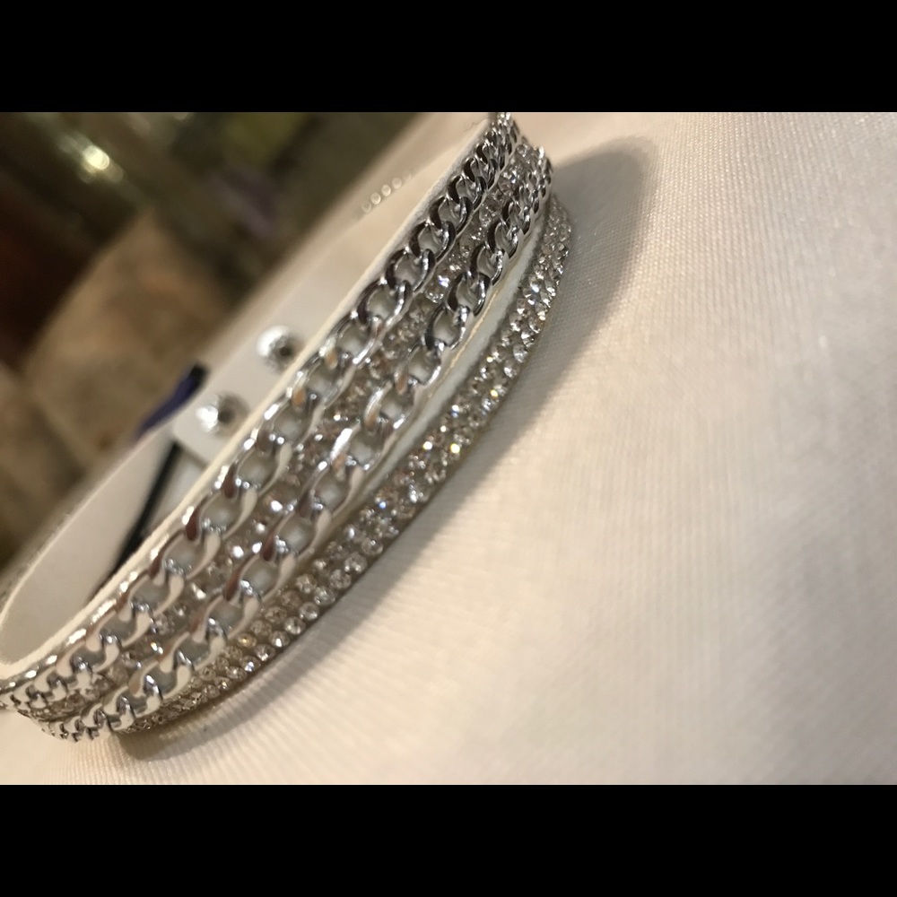 SOLD -New Madden Girl Silver Jewel Sparkles Choker