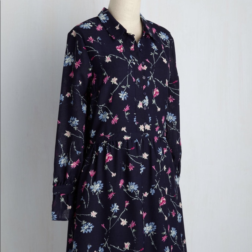 NWT 🎁 ModCloth | Feminine Featurette Floral Dress