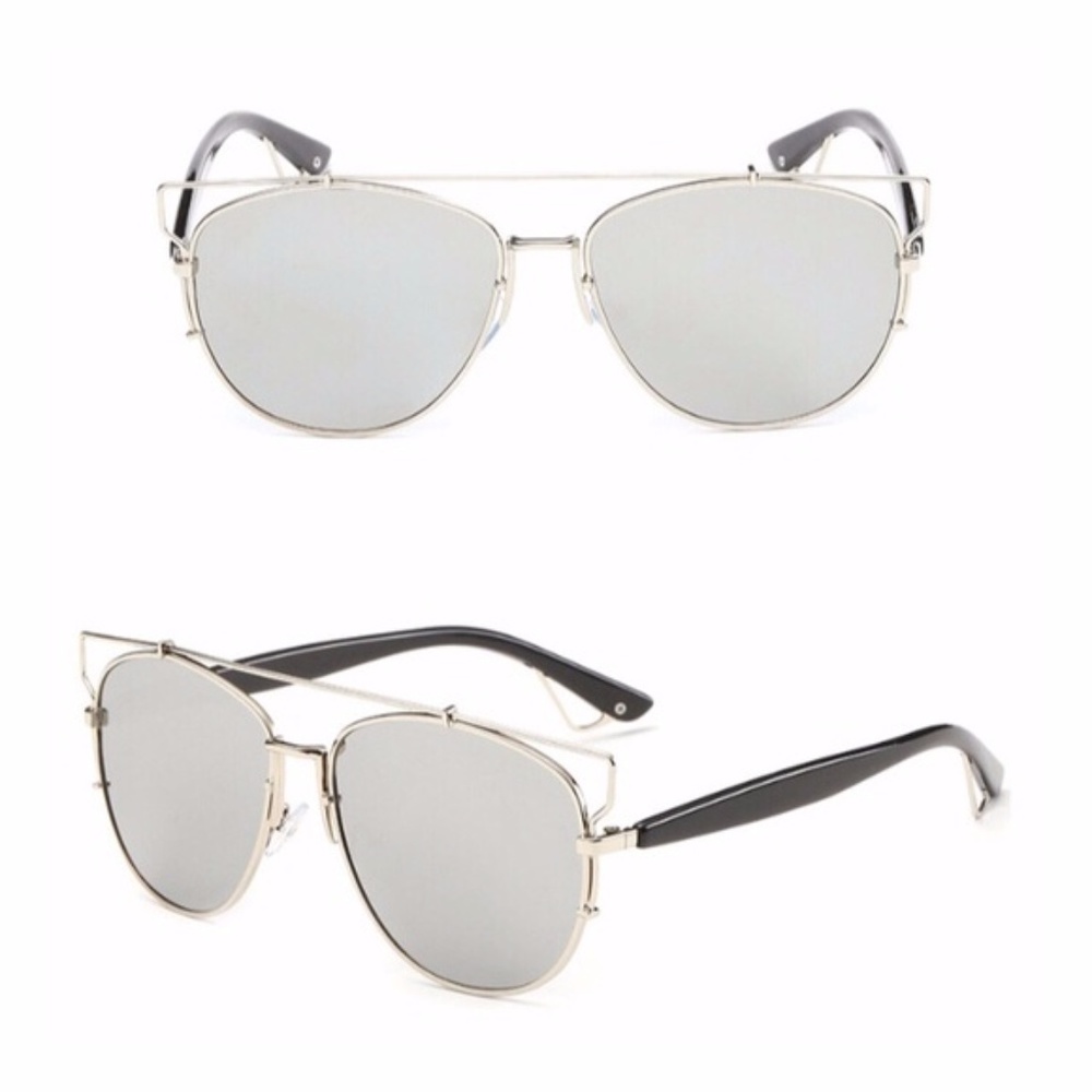 free people cat eye mirrored sunglasses