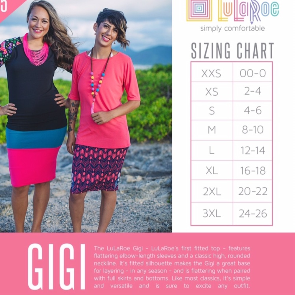 🎀In🎀Lularoe Gigi Stripes M NWT🎉 - Picture 4 of 4