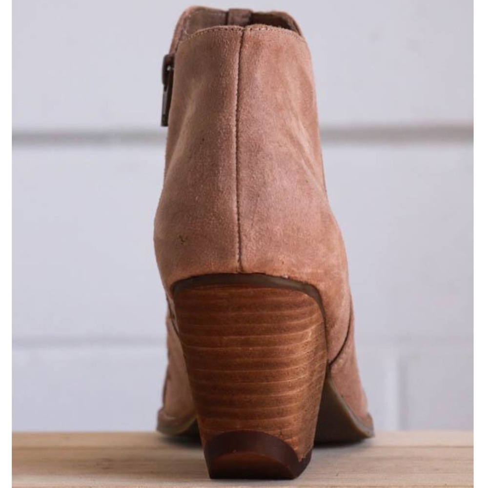 Saddle Western Woven Top Boho Ankle Boots - Picture 7 of 8