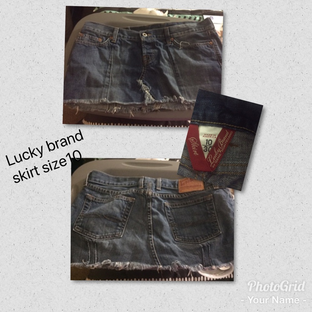 Jean mini skirt