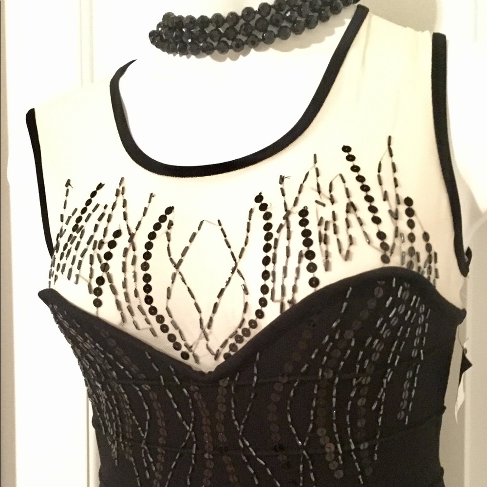 black chiffon dress