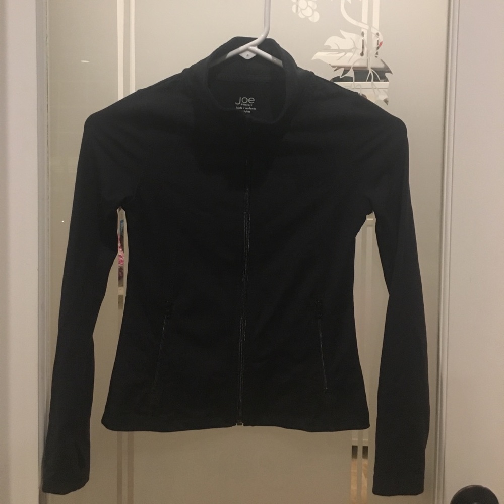 Joe Fresh 8 M black zip up jacket