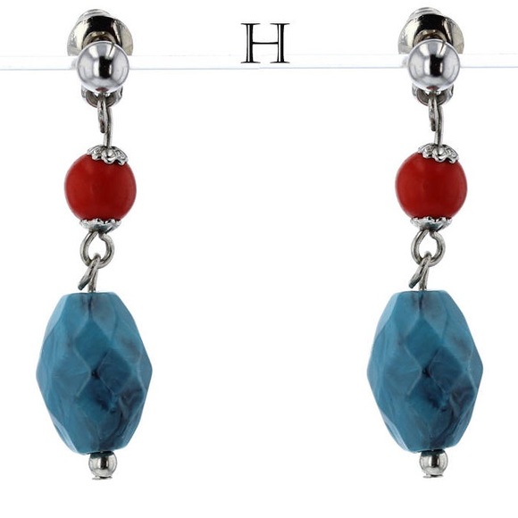 Jewelry - Vintage Stainless Steel Drop Earrings