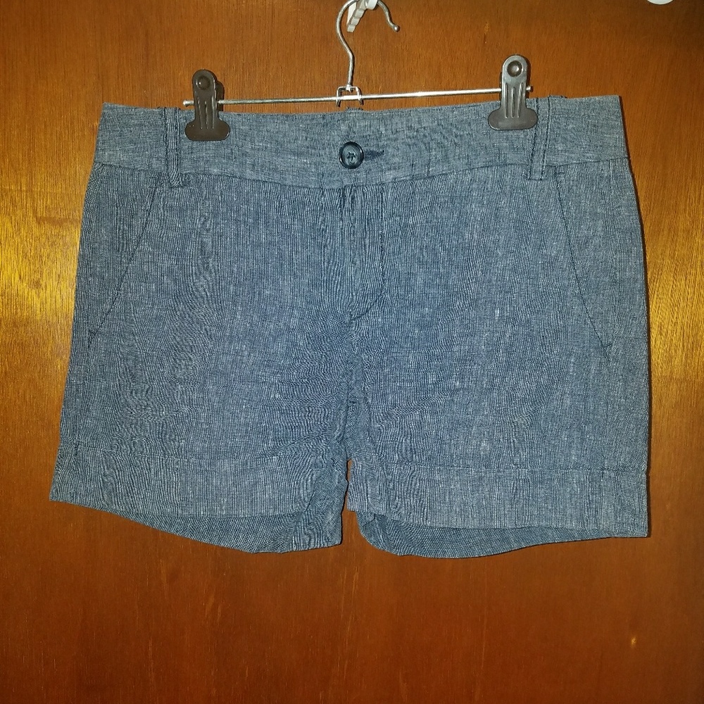 New w/o tags denim/linen shorts