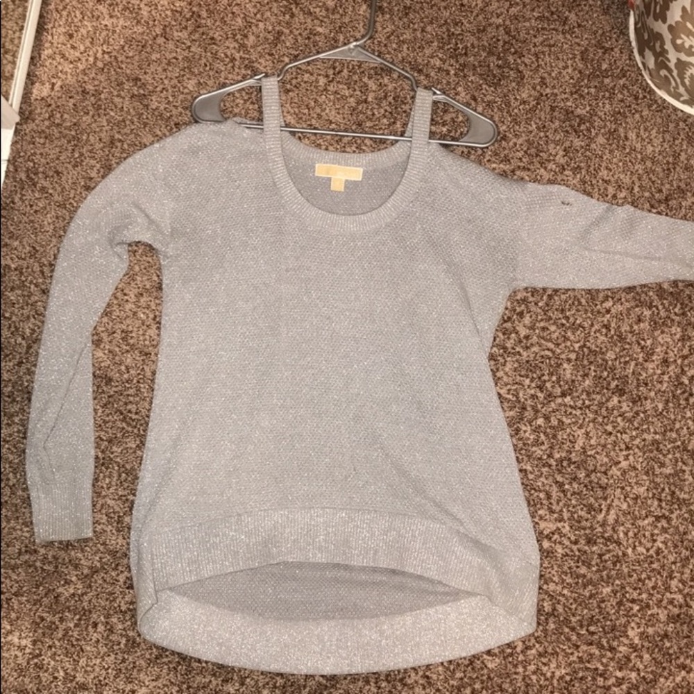 Gray Off the Shoulder Michael Kors Sweatee