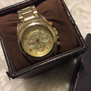 Michael Kors Golden Runway Watch with Glitz