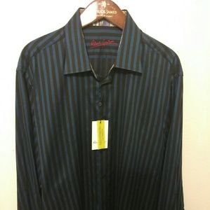 Robert Graham New Mens Size XL 17.5 Dress Shirt