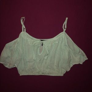 Cold shoulder, peasant , crop top