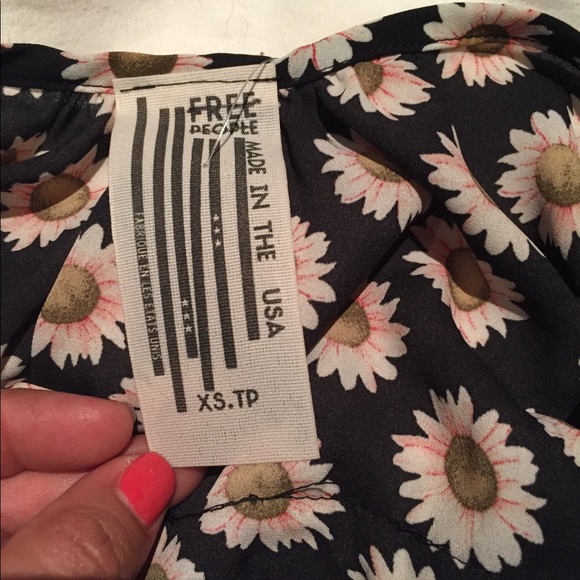 Free People Daisy Print Romper XS - Picture 7 of 8