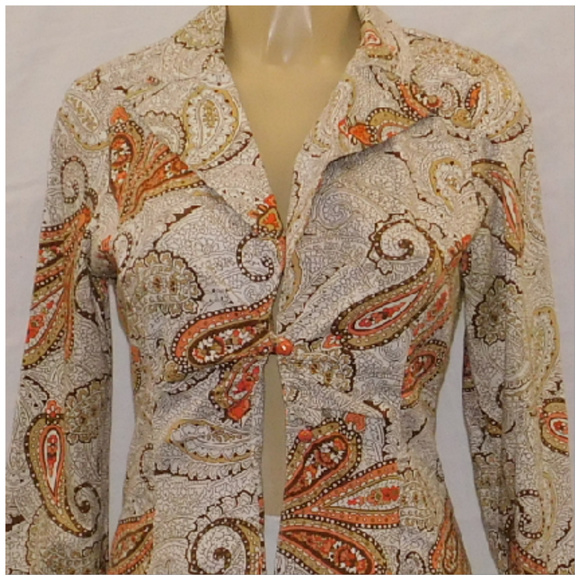 Fitted Open Double Button Blazer/Jacket, sz Small - Picture 4 of 8