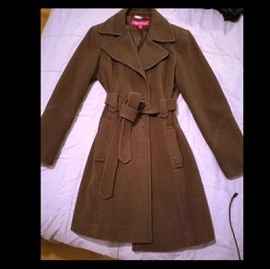 Dark Brown Wool Trenchcoat
