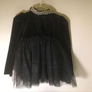 Velvet black dress