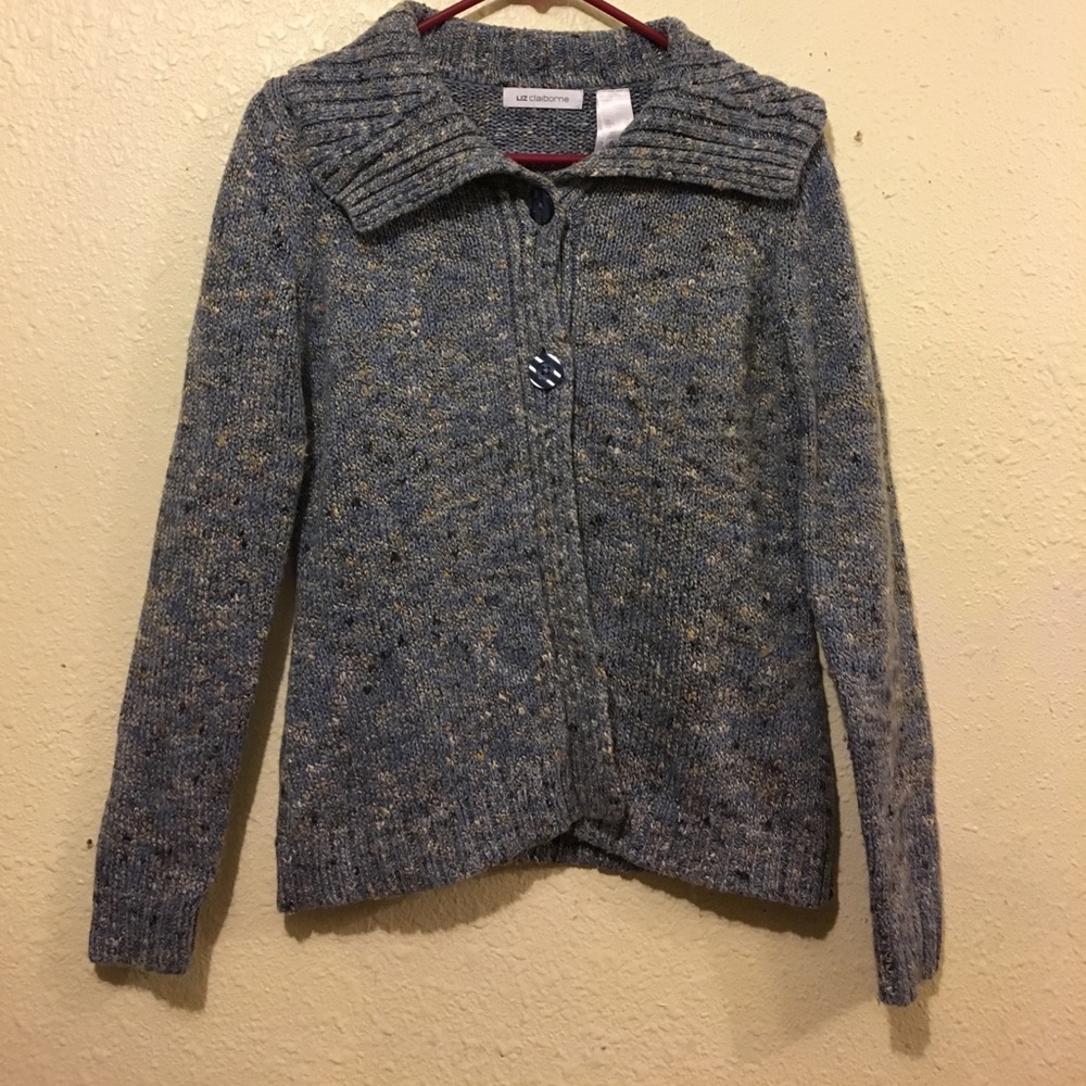 Blue Buttoned Cardigan