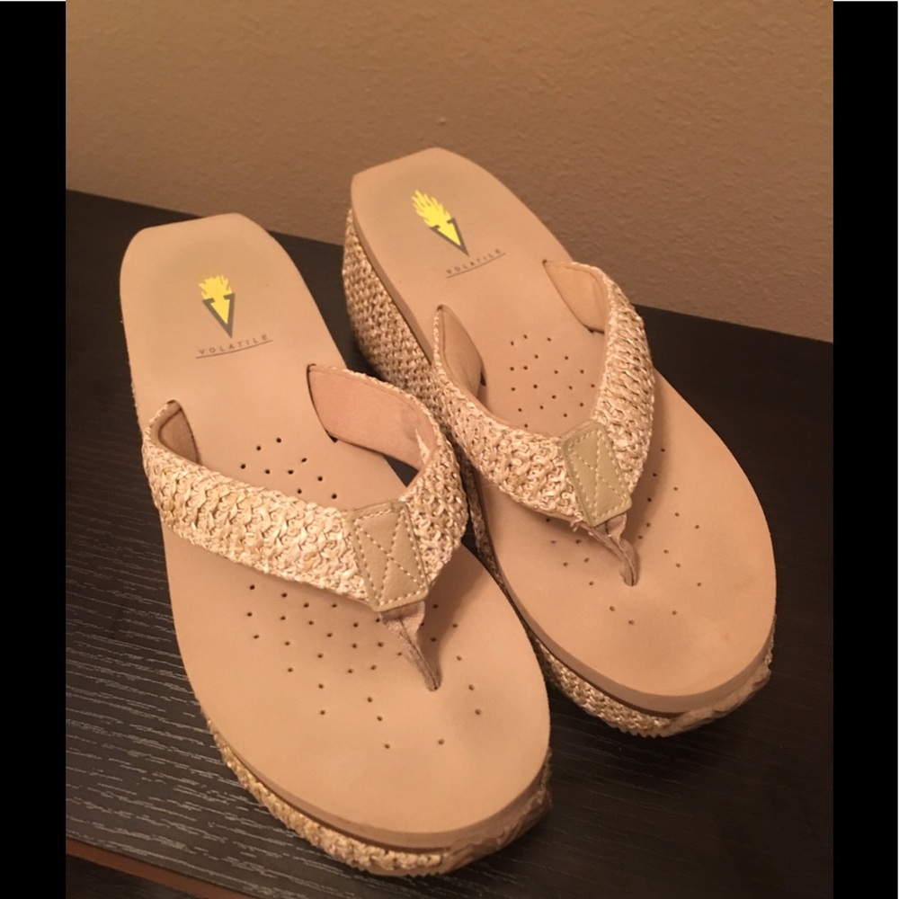 Volatile Wedge Flip Flops