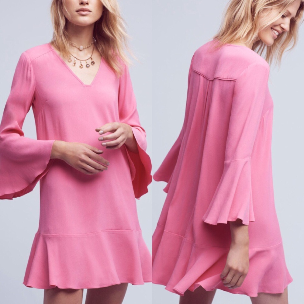 Anthropologie Carissa bell sleeve dress