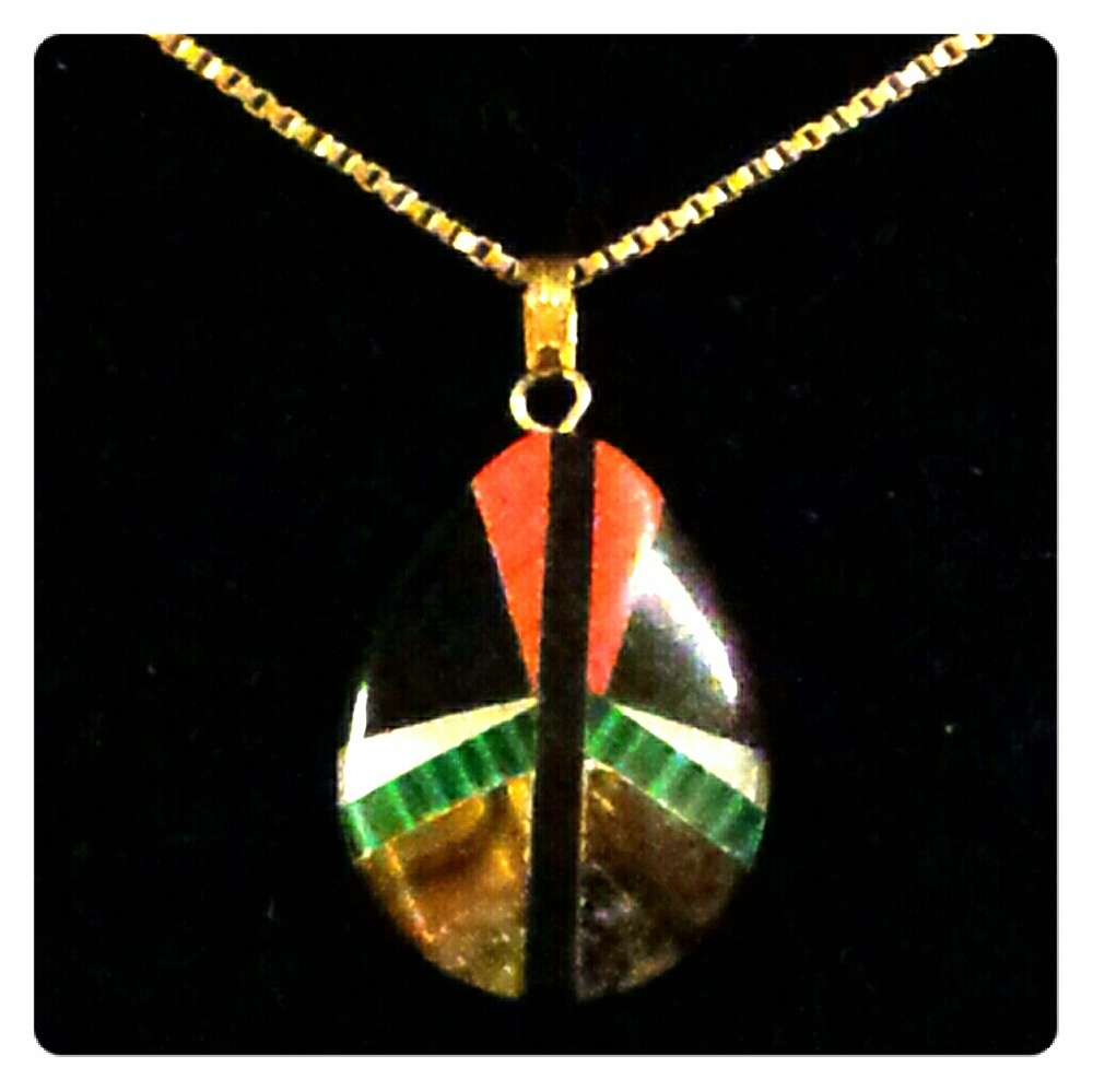 Malkite Necklace on 10kt gold