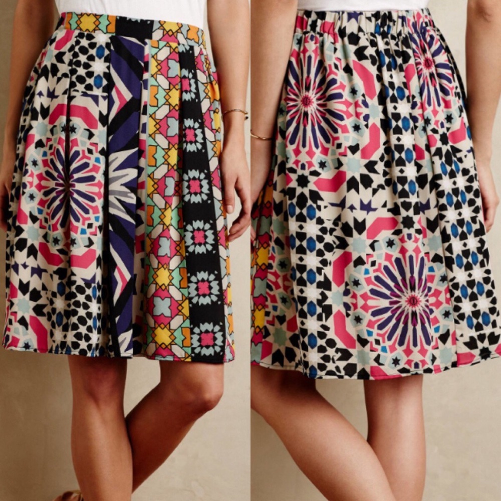 Anthropologie fez pleated Skirt