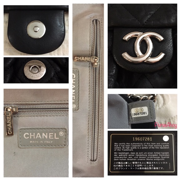 Chanel Flap Medium Chain Around Black Silver Chain - Picture 8 of 8