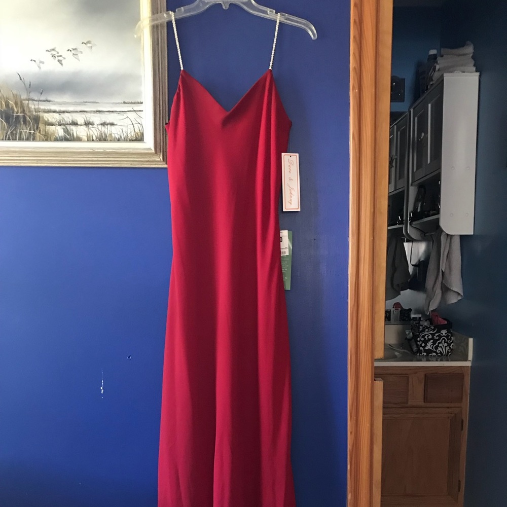 Red formal dress size 10