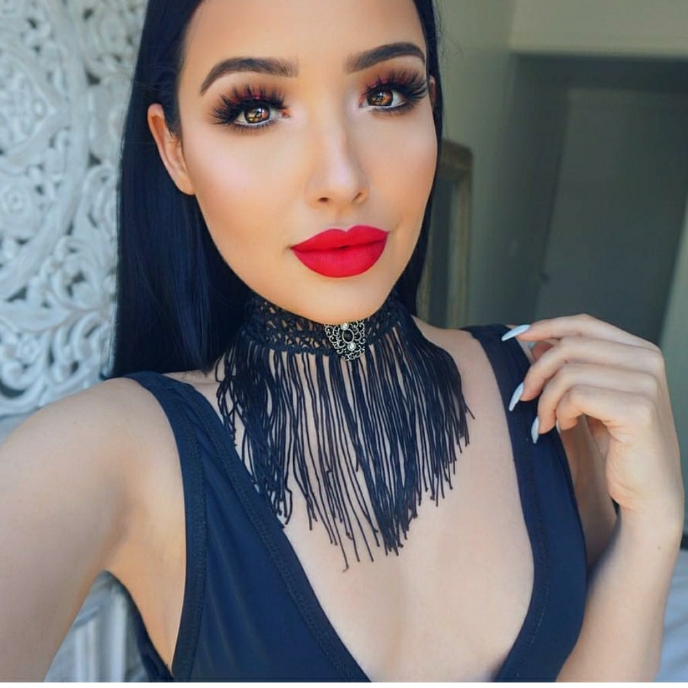 Black Straight Beauty LaceFront Wig Wig 22-24inche