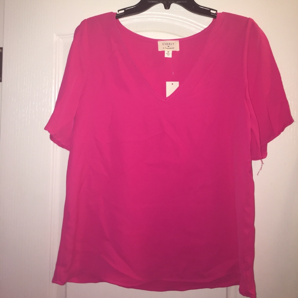 EUC super cute pink Francesca’s Blouse
