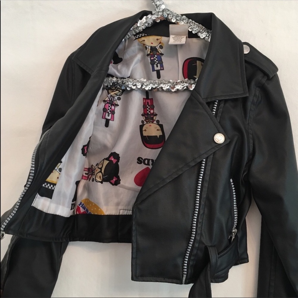 Faux Leather Moto Jacket