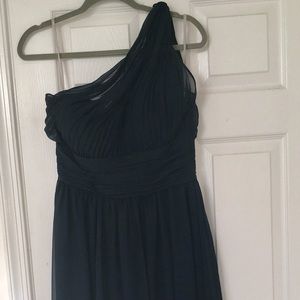 Navy blue long formal gown. Size 8