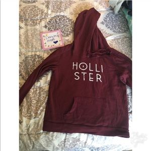 Burgundy Hollister Hoodie 👘💗