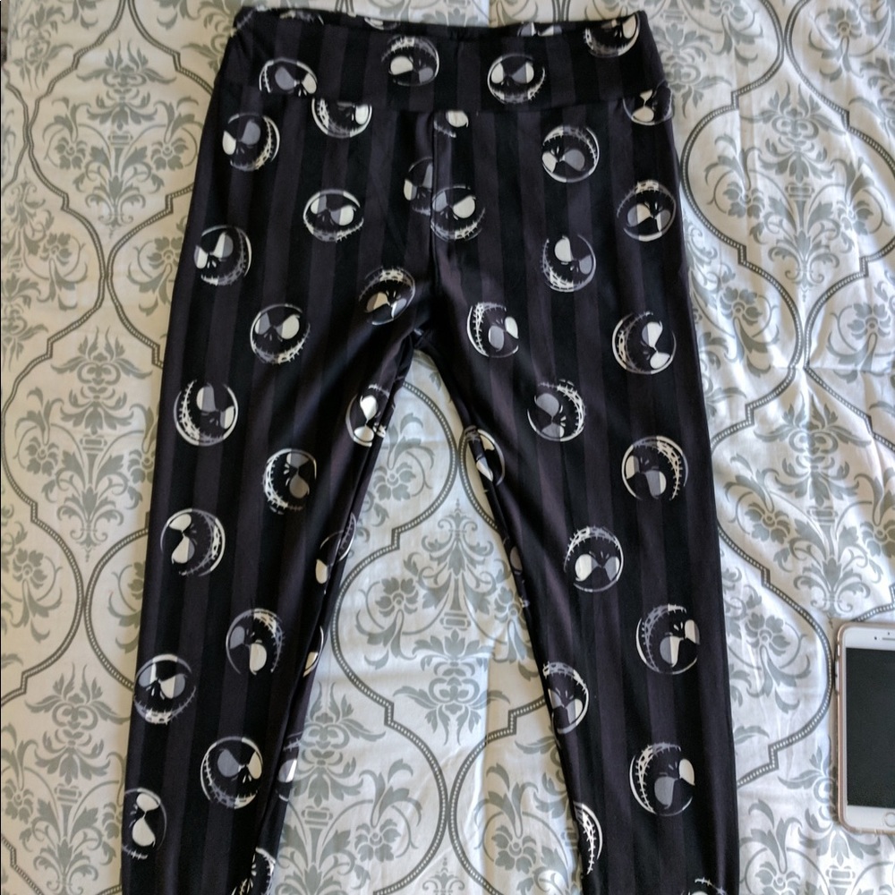 Lularoe unicorn jack skellington TC legggings