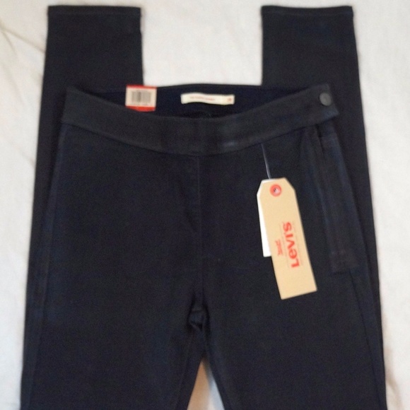 Levi's Denim - Levis 710 Super Skinny Mid Rise Dark Wash Jeans