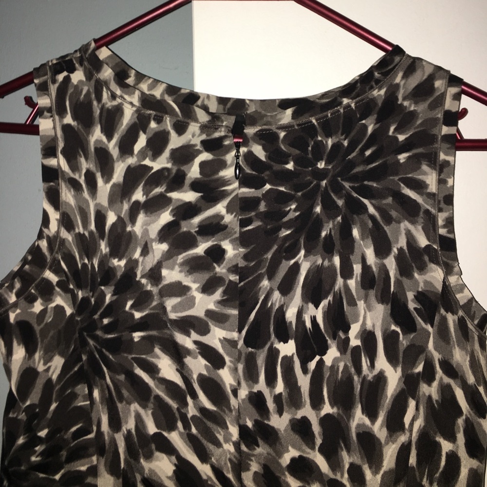 Black white grey work petit dress