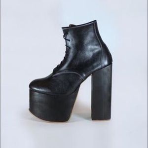 Deandri black tequila platform boots