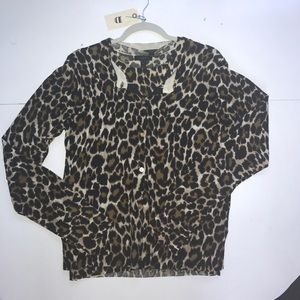 J. Crew 2 piece Leopard Sweater Set