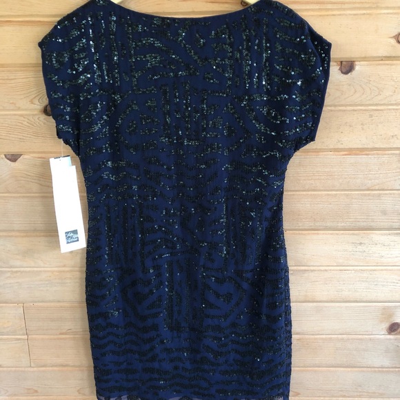Trina Turk Navy Sequin Dress NWT - Picture 6 of 7