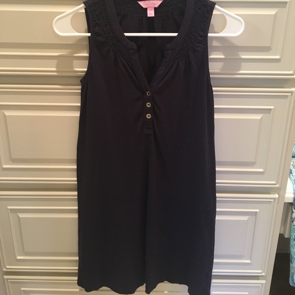 Lilly Pulitzer navy cotton dress
