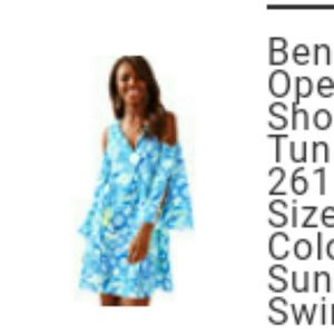 Lilly pulitzer benicia open shoulder