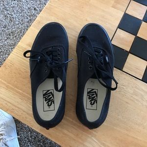Black vans authentic shoes