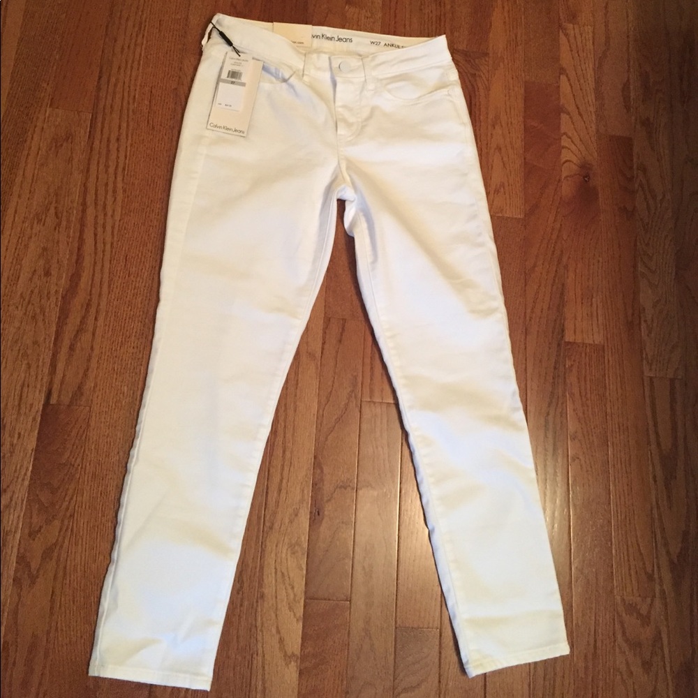 White Ankle Skinny Jeans