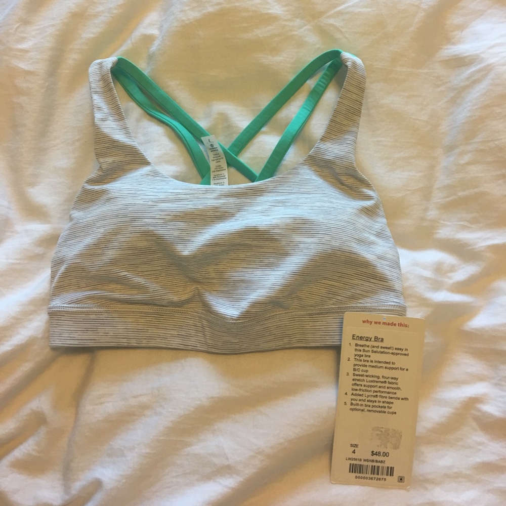 Lululemon energy bra size 4