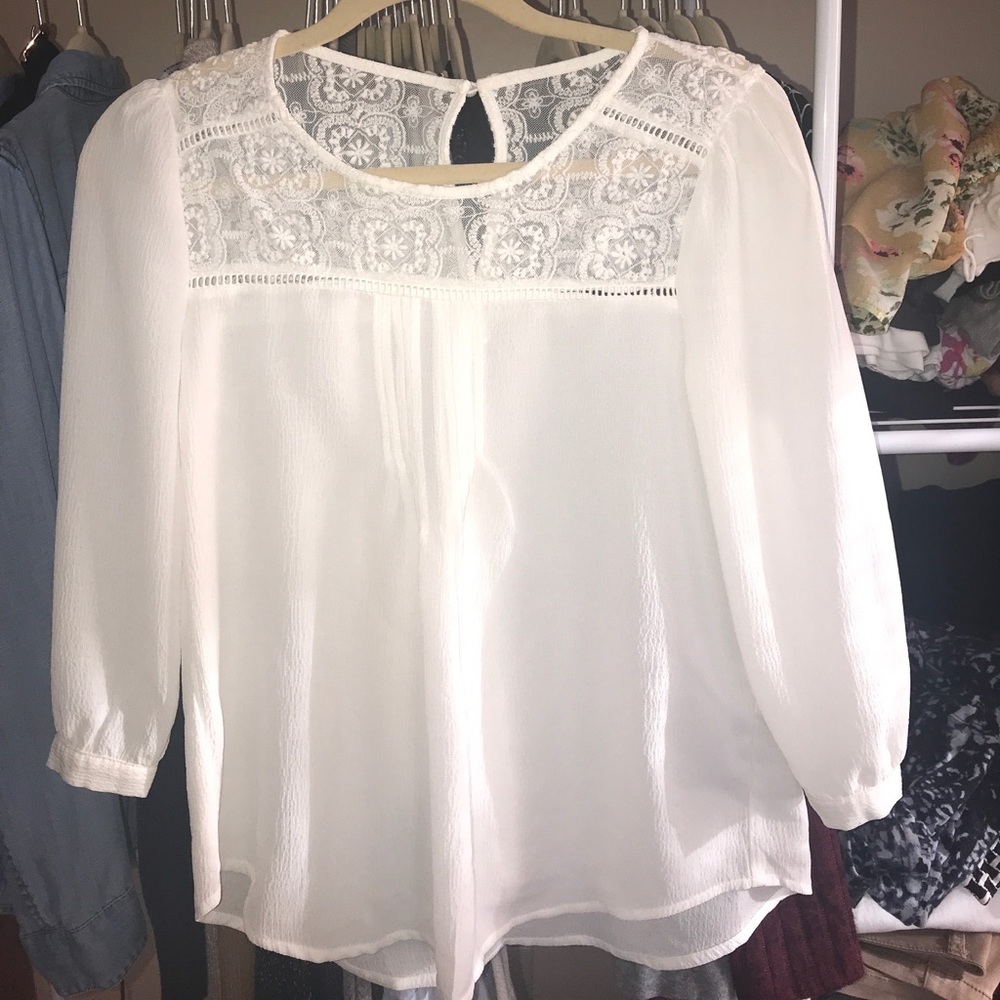 embroidered white blouse