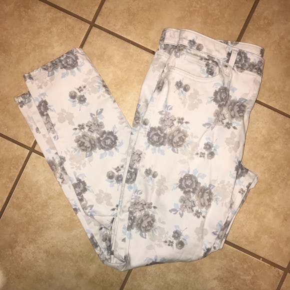 GAP Denim - Floral gap skinny jeans