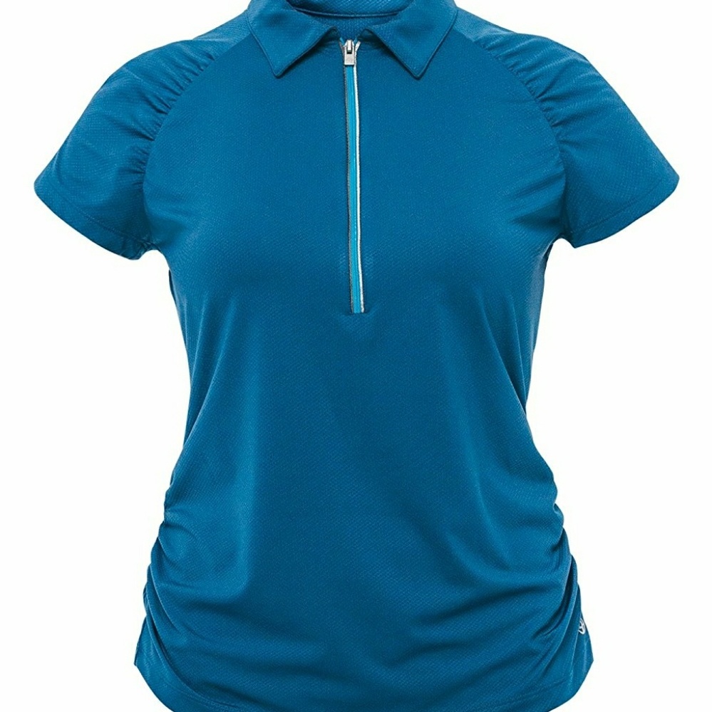 NWT Lija Women's Raglan golf Polo, Abyss, Small
