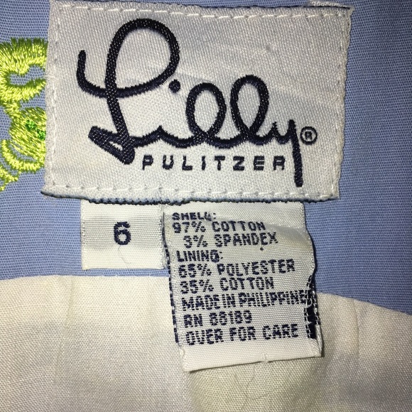 Lilly Pulitzer White Label Dress 6 crab/lobster - Picture 4 of 7